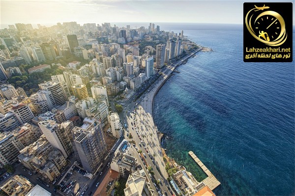 شهر دیدنی بیروت لبنان از نمای بالا