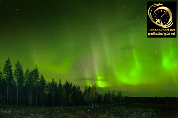 خیره شدن به نورهای شمالی در سوئد