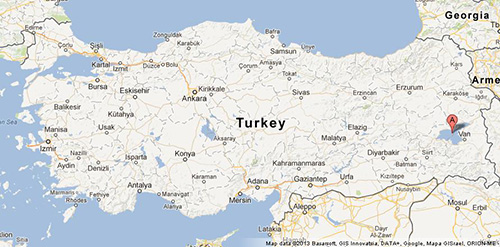 نقشه وان ترکیه